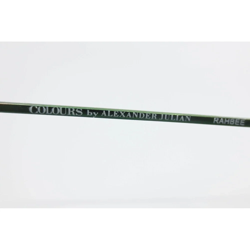 Colours by Alexander Julian Rahbee Grey Green Rectangular Eyeglasses 51-17-140